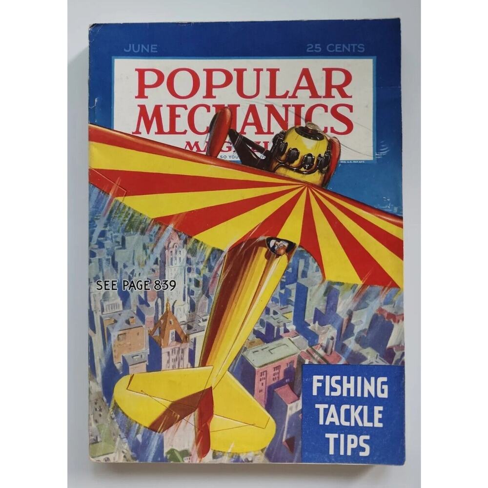 1936 Popular‎ Mechanics Magazine June "Fishing Tackle Tips" M169